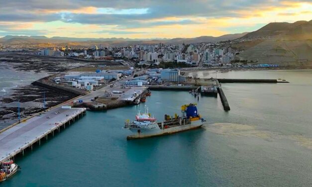 Comodoro Rivadavia dragó junto a ballenas sei y compite por un premio mundial de sustentabilidad portuaria