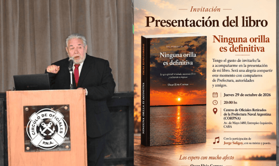 Oscar Correas publica su autobiografía literaria: “Ninguna orilla es definitiva”
