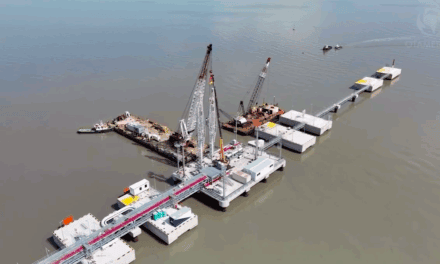 OTAMERICA completó el montaje de los brazos de carga de la tercera posición del muelle