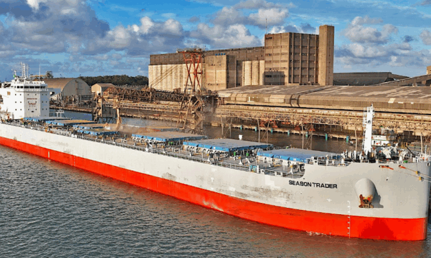 Puerto Quequén arranca la semana con tres buques en operación y dieciséis más en camino