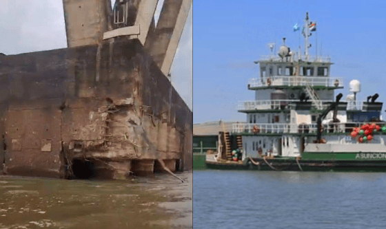 Puente General Belgrano: tras el choque del Tío Jan, Siconara reclama que la desregulación no recorte la seguridad en el Paraná
