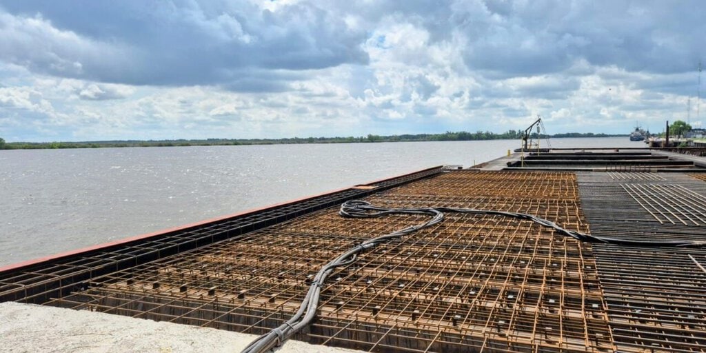 Puerto Ibicuy reactiva el Muelle Isla para llevar arena a Vaca Muerta