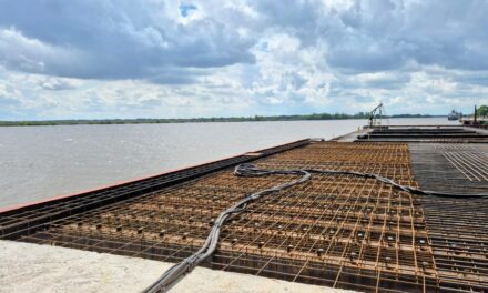 Puerto Ibicuy reactiva el Muelle Isla para llevar arena a Vaca Muerta